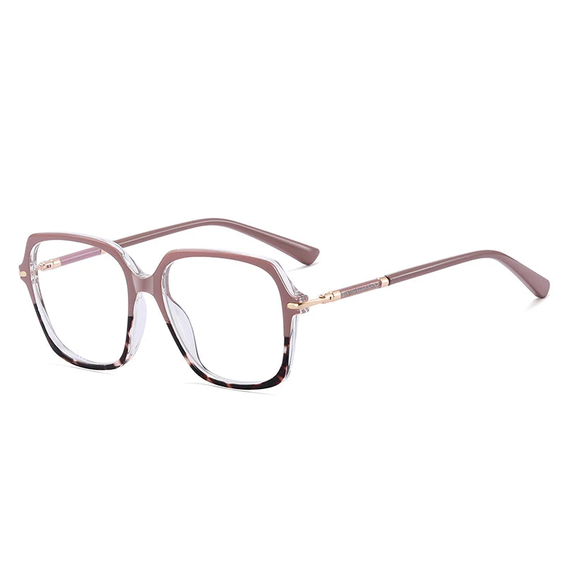 ANTI BLUE LIGHT Women's Luxury Designer Optical Frames Blue Light Blocking Prescription Glasses Rectangle Style Eyewear