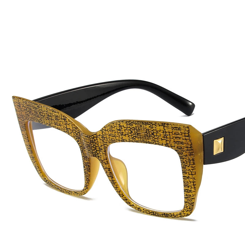 COMPUTER GLASSES / EXECUTIVE Eyeglasses New Fashion Best Selling Ladies Plastic Classic Leopard Frame Anti-blue Light Glasses