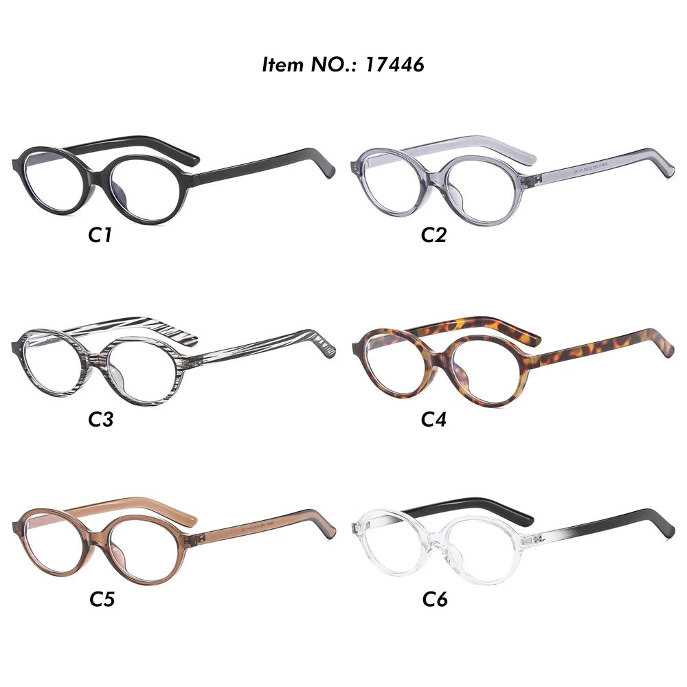 ANTI BLUE LIGHT Fashion 2024 Round Geek-Chic Decoration Glasses