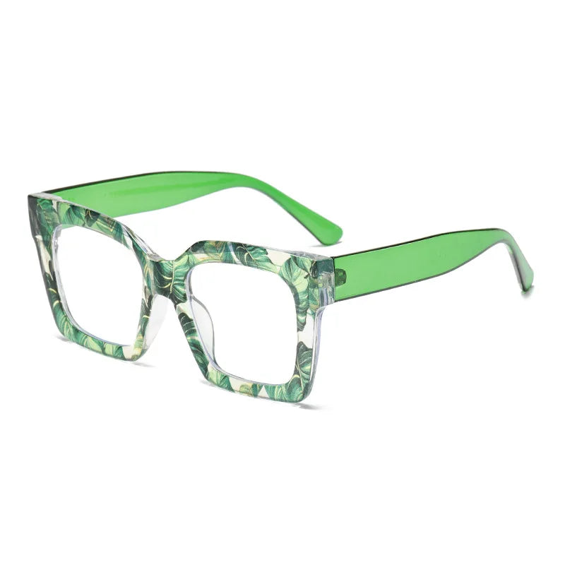 COMPUTER GLASSES / EXECUTIVE Square Glasses Frame Vintage Clear Glasses Trending Styles Blue Green Designer Fashion Computer Eyeglasses Brand