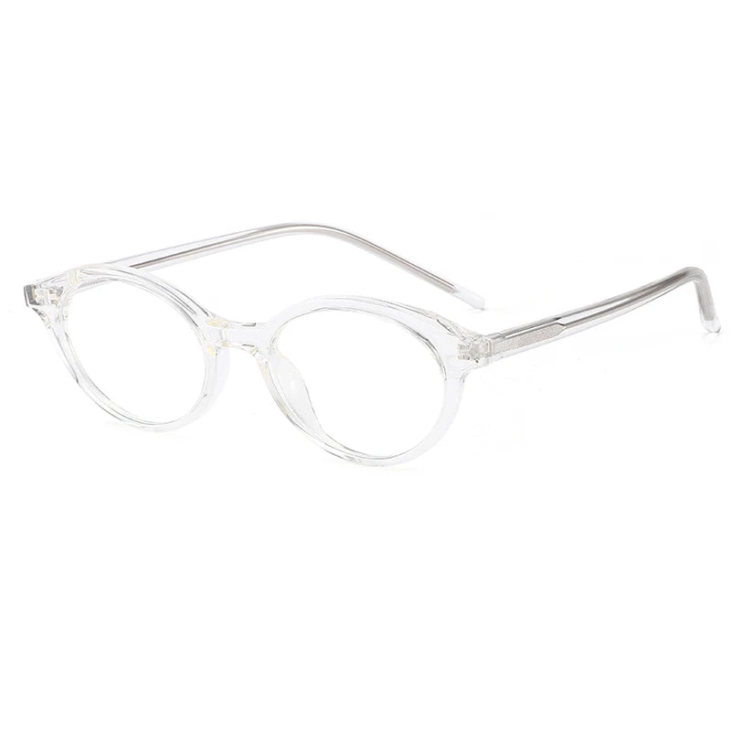 ANTI BLUE LIGHT Vintage Small Oval Tortoise Optical Frame with Lenses