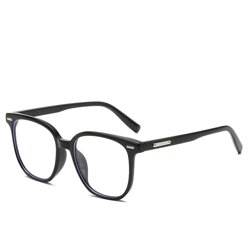 COMPUTER GLASSES / EXECUTIVE square Fashion Trendy Geometric Anti Blue Light Computer Glasses Can Be Paired with Myopia