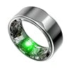 Luxury Silver Waterproof Heart Rate Smart ring Blood Health Risk Assessment Smart Ring for Men Women