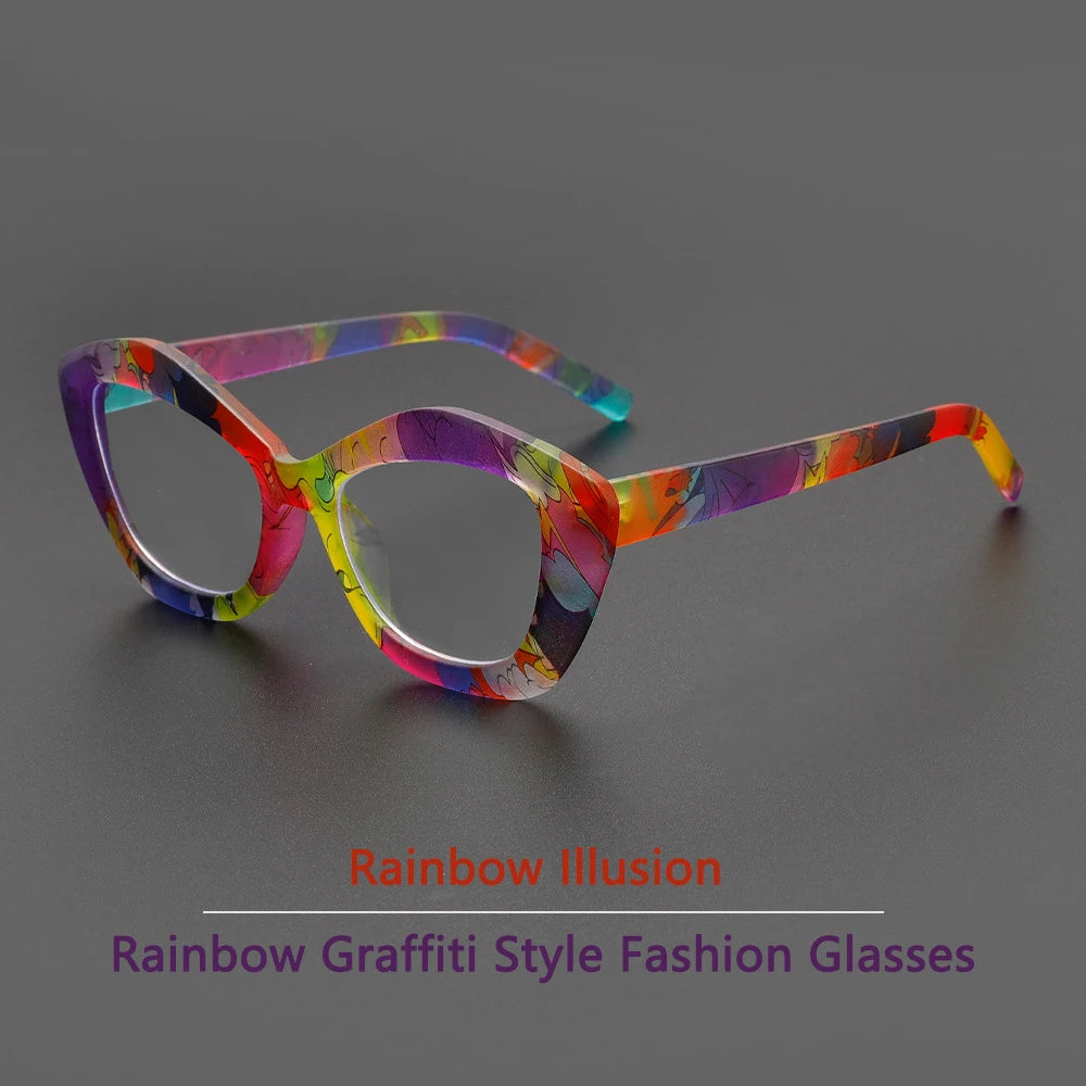 New Irregular Marbling AntiCOMPUTER GLASSES / EXECUTIVE -Blue Light Flat Mirror Eyewear Optical Glasses Fashion Designer Spectacle Eyeglasses Frame