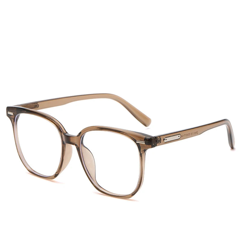 COMPUTER GLASSES / EXECUTIVE square Fashion Trendy Geometric Anti Blue Light Computer Glasses Can Be Paired with Myopia