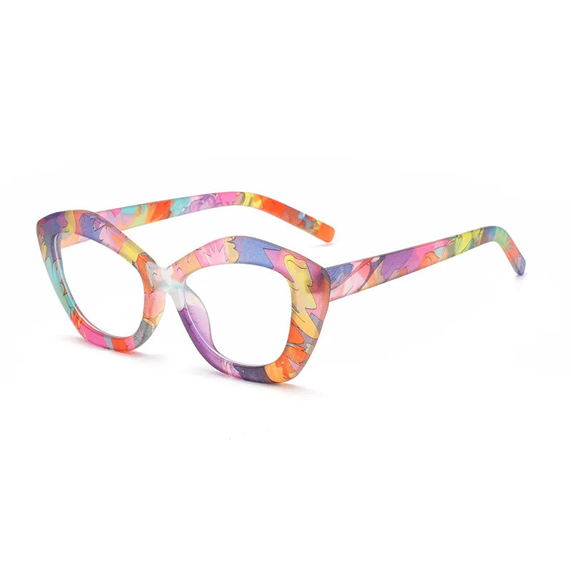 New Irregular Marbling AntiCOMPUTER GLASSES / EXECUTIVE -Blue Light Flat Mirror Eyewear Optical Glasses Fashion Designer Spectacle Eyeglasses Frame