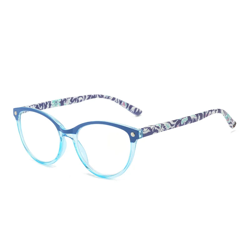 Reading Glasses Unisex Slim 1pc PC Squared Blue Light Blocking Presbyopia Corrective Eyeglasses for Men Women Brown