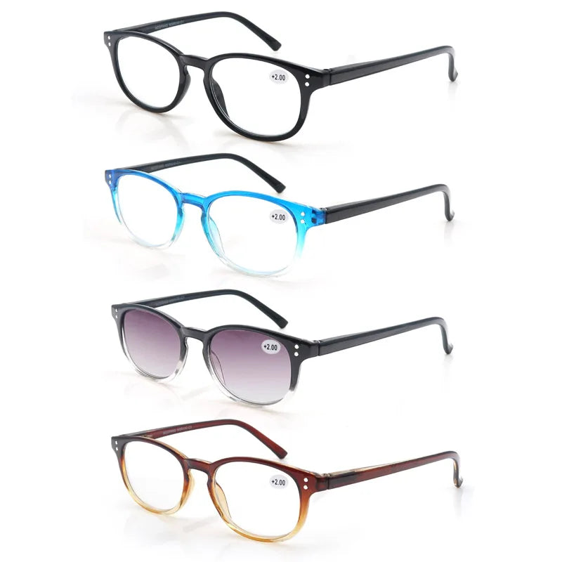 Reading Glasses Women High Quality Round Frame Eyewear Including Sun Magnifying Fashion Glasses