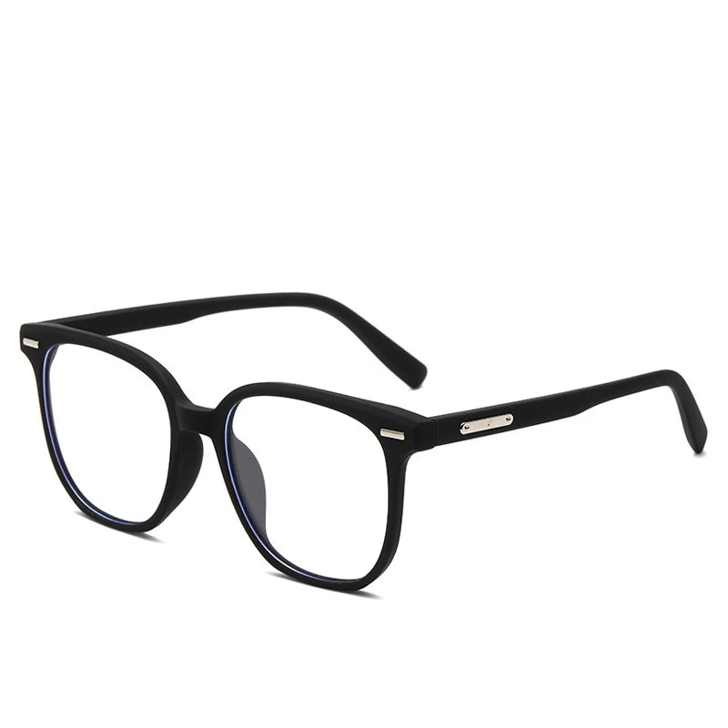 COMPUTER GLASSES / EXECUTIVE square Fashion Trendy Geometric Anti Blue Light Computer Glasses Can Be Paired with Myopia