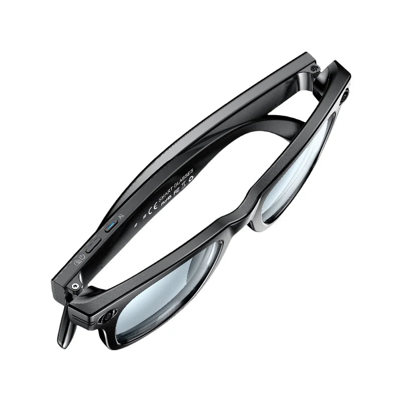 Ai Smart Glasses Unisex 8Mp Hd Camera Photo Video Intelligent Translation Camera Streaming Translationn Blue Tooth Calling Blue Light Ai Smart Glasses