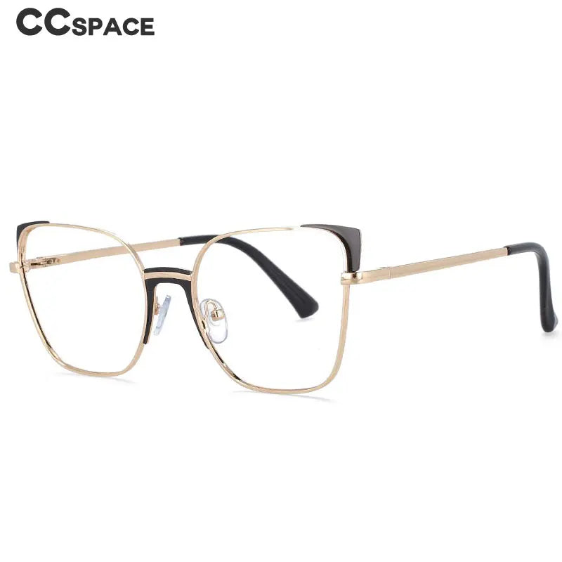 COMPUTER GLASSES / EXECUTIVE Cat Eye Rectangle Anti Blue Light Optical Metal Glasses Frames Women Fashion
