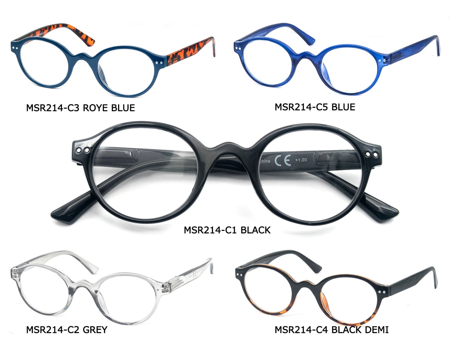 Reading Glasses for Men Women Classic Round Readers Eyeglasses High Qulity Spring Hinge Hyperopic Presbyopia +1.0 to +4.0