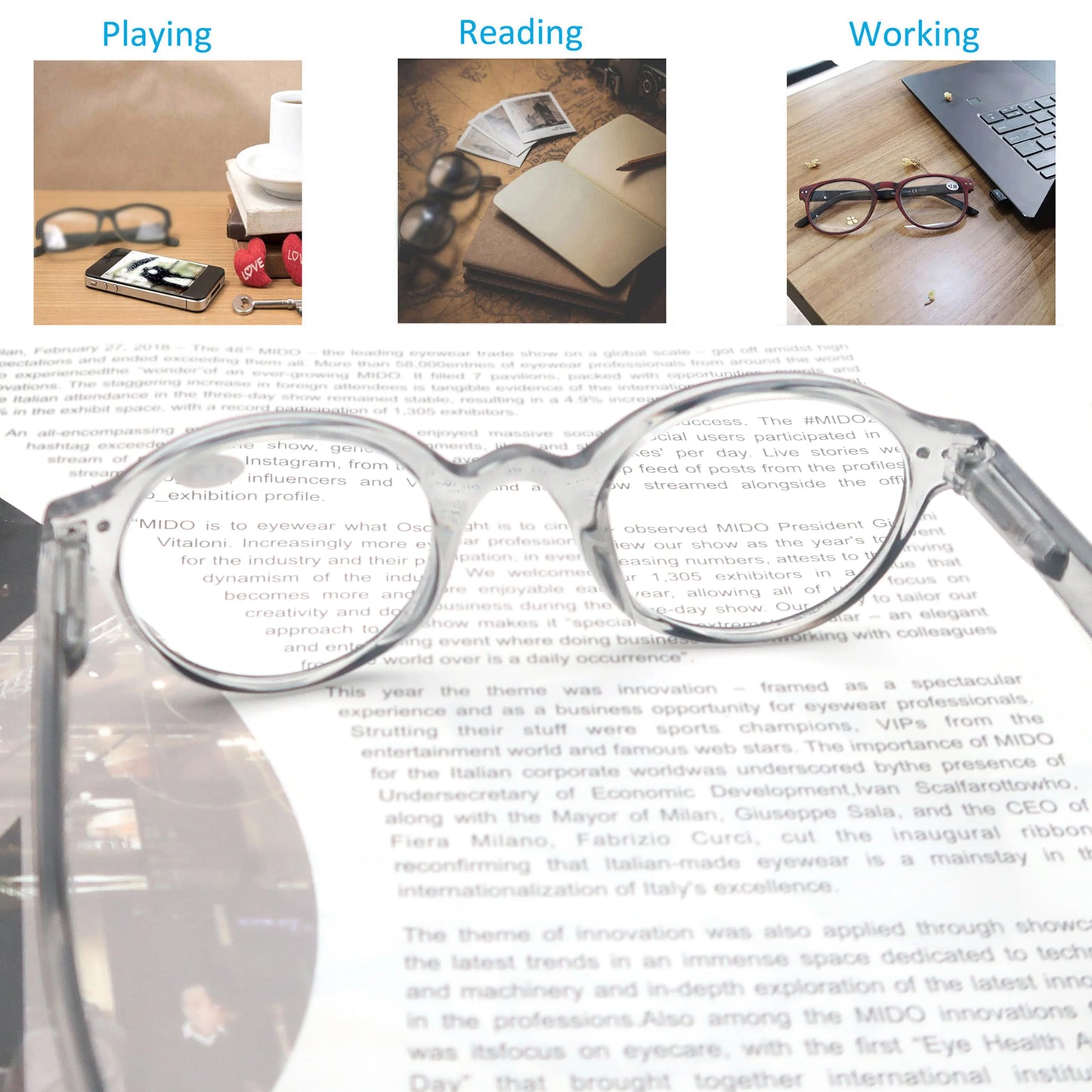 Reading Glasses for Men Women Classic Round Readers Eyeglasses High Qulity Spring Hinge Hyperopic Presbyopia +1.0 to +4.0