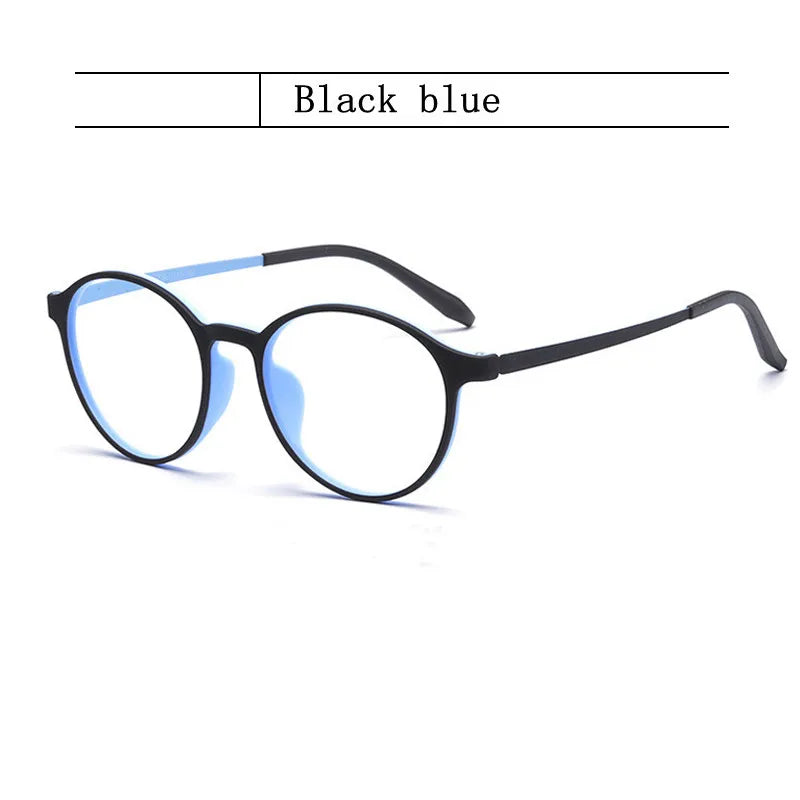 3050 Pure Titanium Round Frame Anti Blue Light Reading Glasses Men / Woman Computer Presbyopic Eyeglasses Magnifying Eyewear