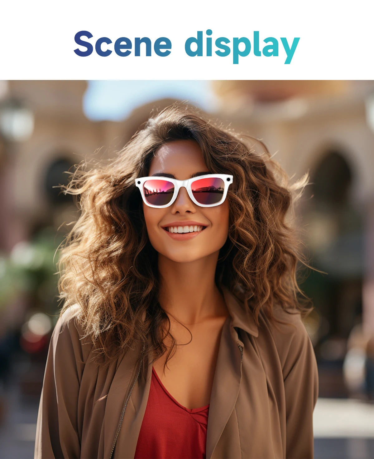 Ai Smart Glasses Unisex AI Smart Glasses with 8MP Camera Video Recording 100+ Languages Translation Sunglasses Bluetooth Call Music Play Men Women