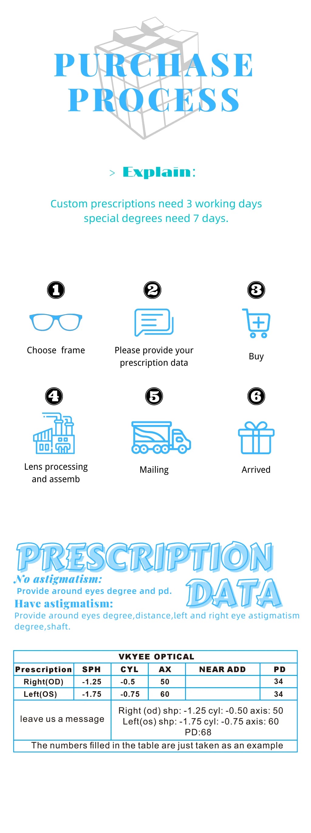 Reading Glasses VICKY Square Personalized Design Women's Anti-Blue Light Glasses Customized Prescription Available PFD2147