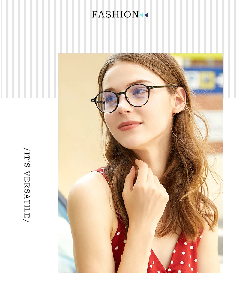 Acetate Anti Blue Light Computer Eyeglasses Unisex