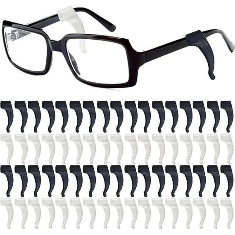 2/40pcs Silicone Ear Hook Anti-slip Glasses Leg Ear Sleeve Bracket Fastener Sunglasses Accessories Grip Anti-fall Eyewear Holder