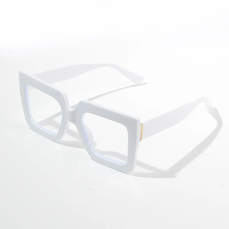 COMPUTER GLASSES / EXECUTIVE Square Shape Woman Eyeglasses Bohemian Style Blue Light Blocking Glasses for Women New Style Decorative Glass
