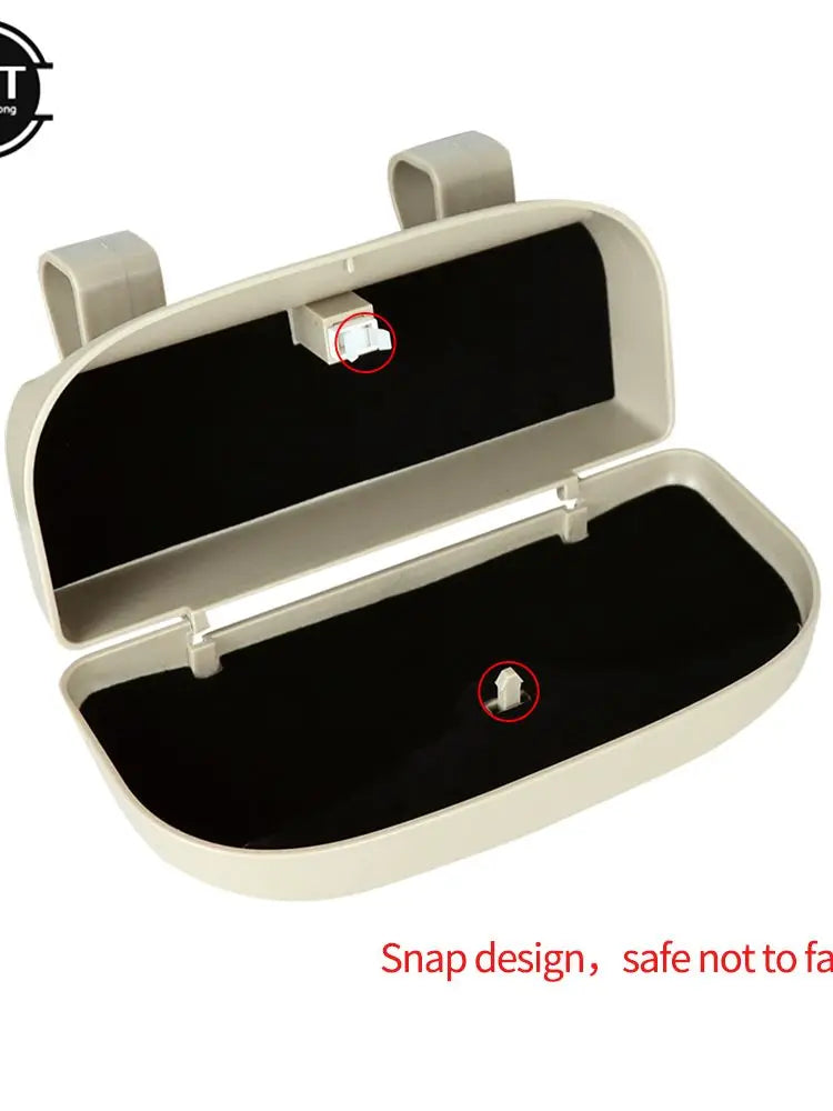 1 PC Glasses Case For Car Sun Visor Glasses Storage Box Sunglasses Holder Auto Visor Sunshade Organizer Accessories For Glasses