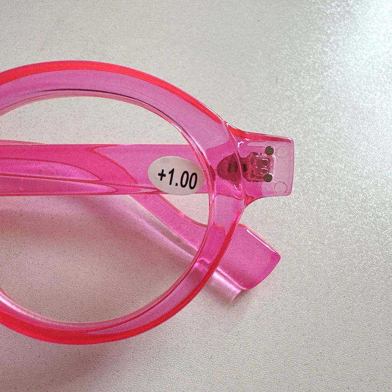 Reading Glasses Women Classic Vintage Trendy Anti Blue Light Computer Eyewear Men Thick Round Frame Hyperopia Glasses Unisex
