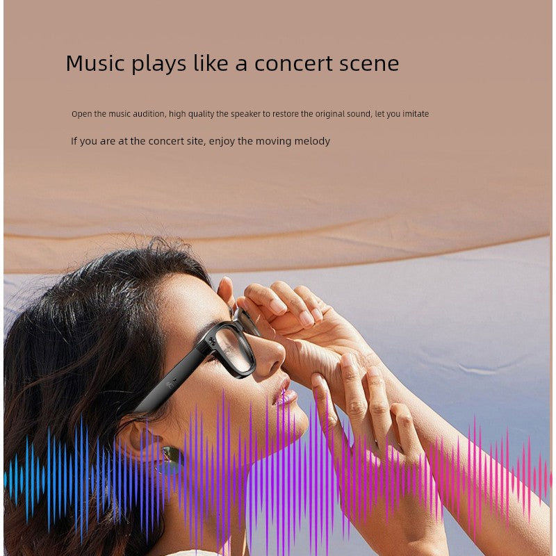 Ai Smart Glasses Unisex Travel Black Technology Smart Glasses Camera All-in-One Sports Camera HD AI Artificial Intelligent Sunglasses Recording Video
