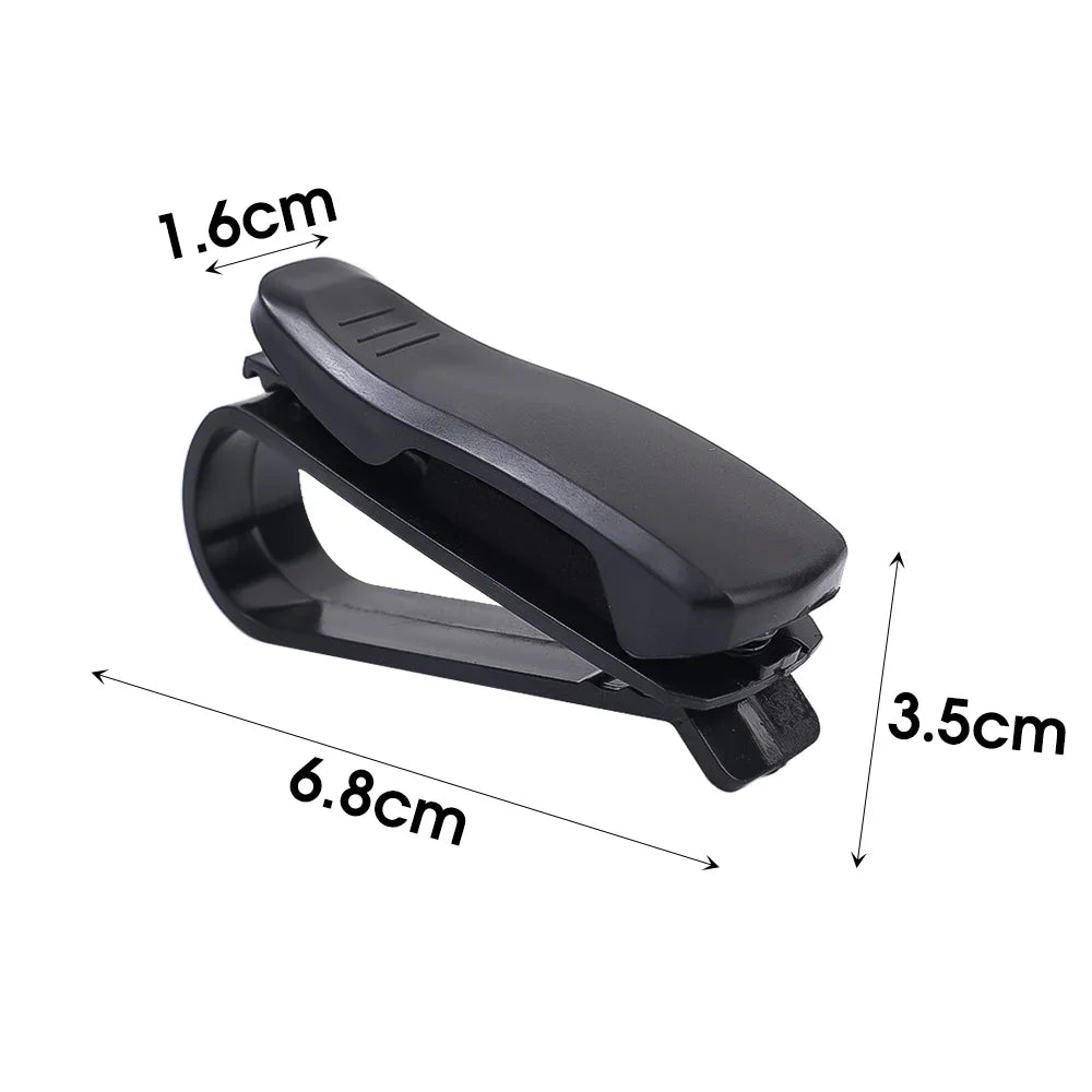 1-5PCS Universal Auto Sun Visor Glasses Car Accessories Box Sunglasses Clip Card Ticket Holder Stand Fastener Case Eyeglasses