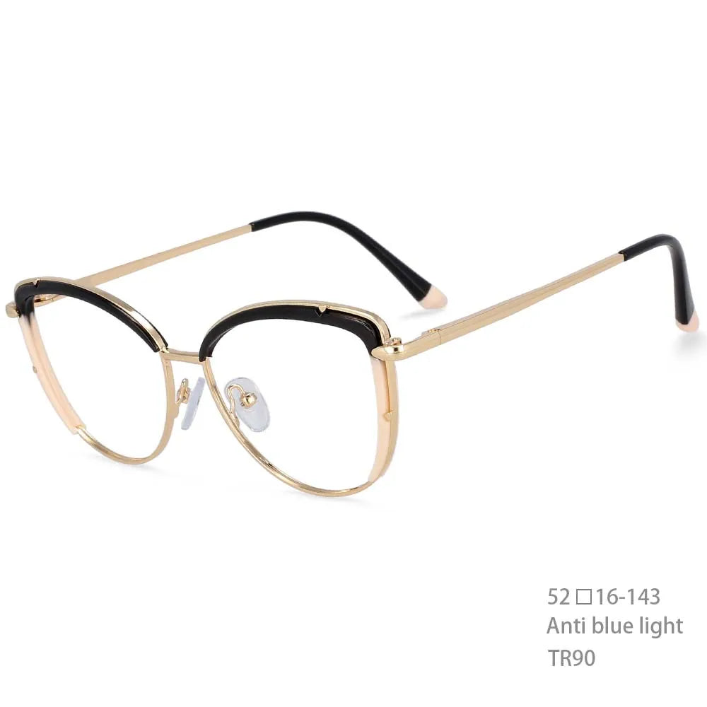COMPUTER GLASSES ANTI BLUE LIGHT Frames Women Tr90 Fashion Computer Eyeglasses