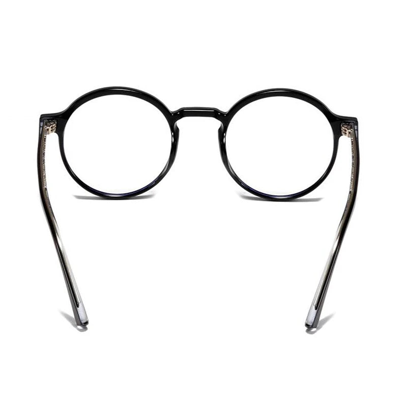 ANTI BLUE LIGHT Round Prescription Glasses For The Nearsighted Fashion TR90 Women Men Myopes Lunettes