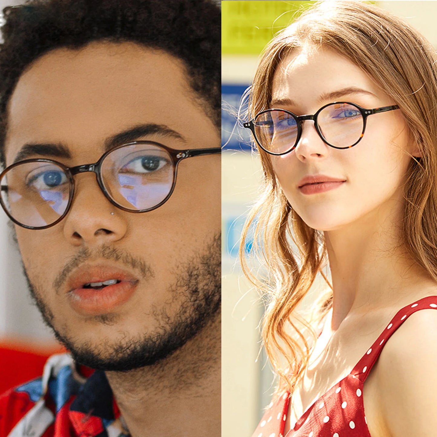 Acetate Anti Blue Light Computer Eyeglasses Unisex