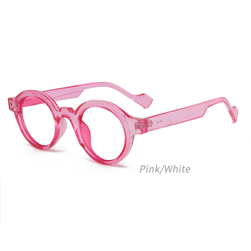 Reading Glasses Women Classic Vintage Trendy Anti Blue Light Computer Eyewear Men Thick Round Frame Hyperopia Glasses Unisex