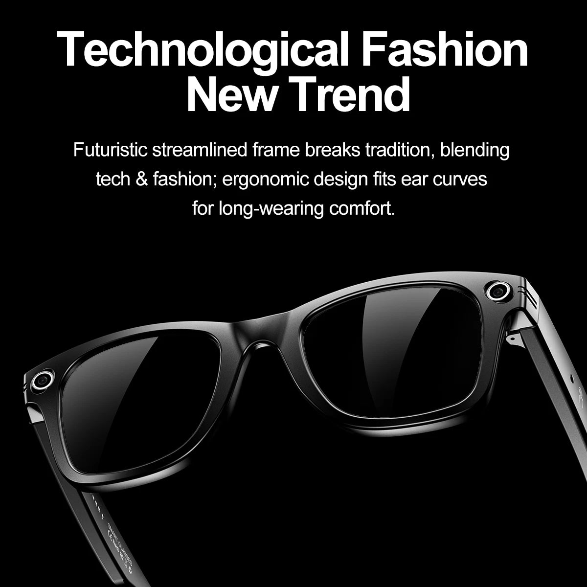 Ai Smart Glasses Unisex AI Camera Smart Glasses Q&A Translation Photo Take Video Record Wireless Call Protection Lenses Sports Sunglasses Gift