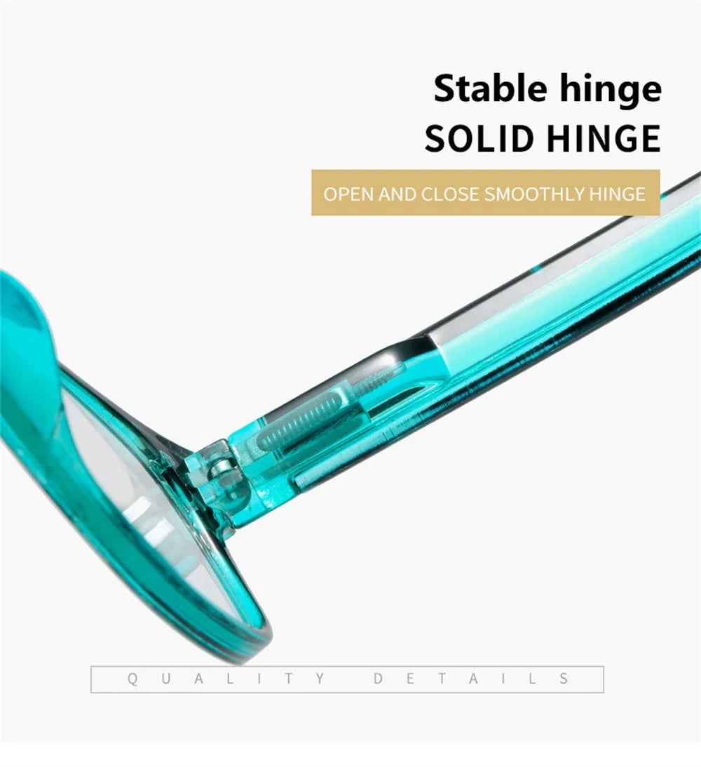 Reading glasses Anti Blue Light Reading Glasses Fashion Women Men Clear Square Computer Presbyopic Eyeglasses Spring Legs Frame Eyewear