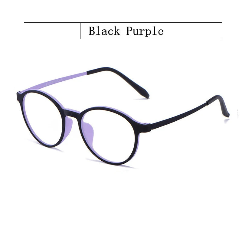 3050 Pure Titanium Round Frame Anti Blue Light Reading Glasses Men / Woman Computer Presbyopic Eyeglasses Magnifying Eyewear