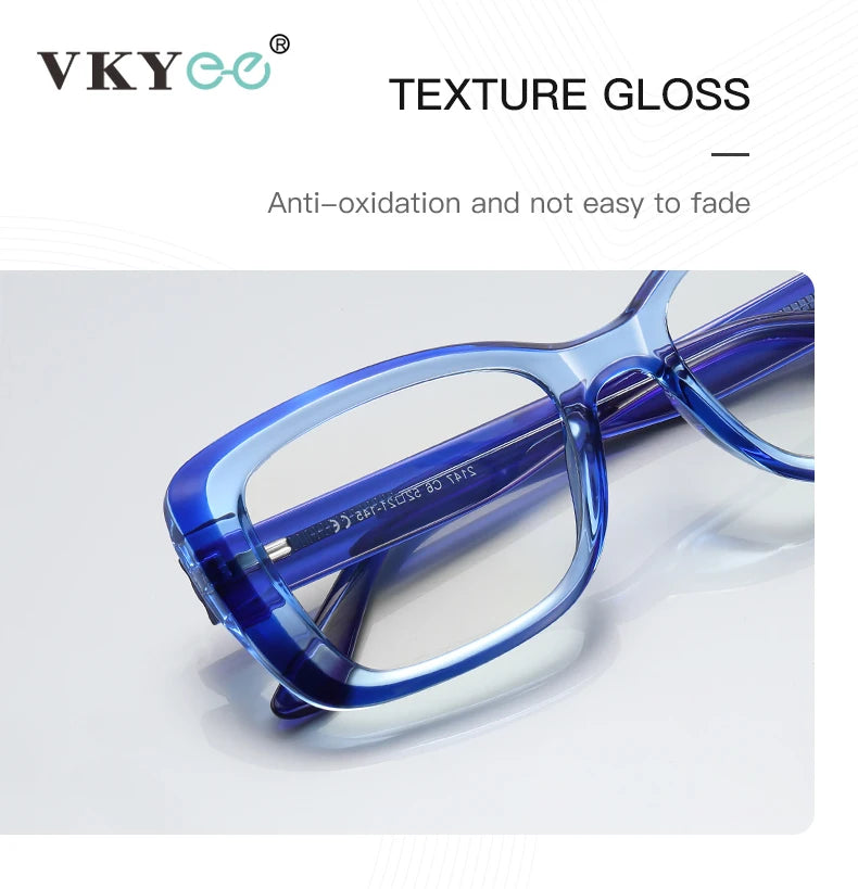 Reading Glasses VICKY Square Personalized Design Women's Anti-Blue Light Glasses Customized Prescription Available PFD2147