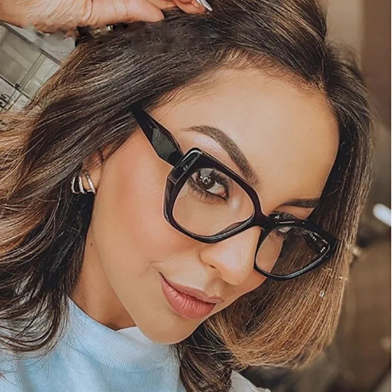 COMPUTER GLASSES / EXECUTIVE Cat Eye Eyeglasses Frames for Women Brand Designer Fashion Luxury Anti Blue Light Computer Eye Glasses Ladies Optical Eyewear