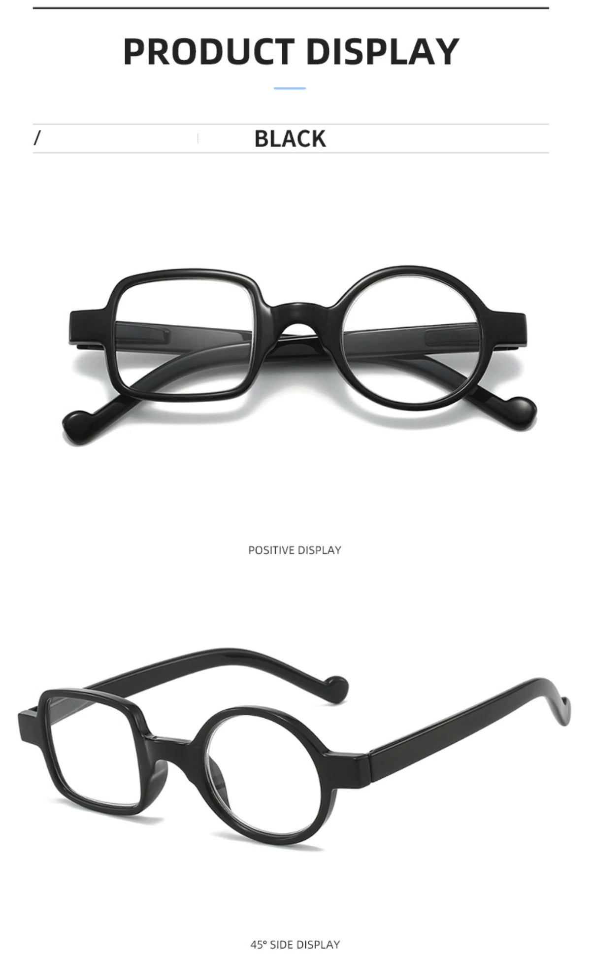 Reading Glasses Retro Round Spring Hinge Blue Light Blocking Woman Men Classic Presbyopia Reader Glasses Diopter +1.0 To +4.0