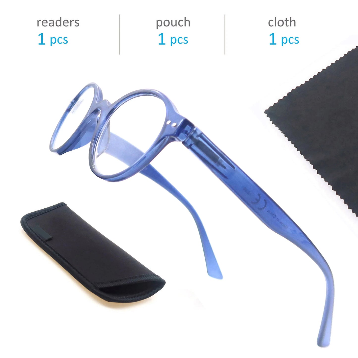 Reading Glasses for Men Women Classic Round Readers Eyeglasses High Qulity Spring Hinge Hyperopic Presbyopia +1.0 to +4.0