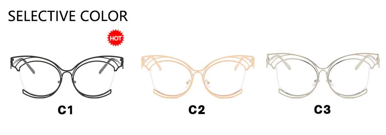 COMPUTER GLASSES / EXECUTIVE Luxury Irregularity Frame for Woman Anti Blue Reading Lens Ordinary Optics Eyeglasses
