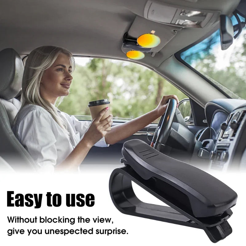 1-5PCS Universal Auto Sun Visor Glasses Car Accessories Box Sunglasses Clip Card Ticket Holder Stand Fastener Case Eyeglasses