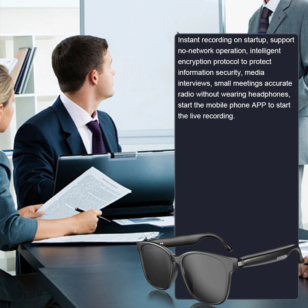 Ai Smart Glasses Unisex Smart Glasses Translator 144 Languages Real-time Translation Translation Bluetooth AI Translator Glasses Built-in Mic Speakers