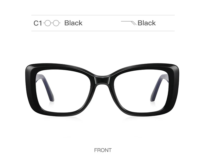 Reading Glasses VICKY Square Personalized Design Women's Anti-Blue Light Glasses Customized Prescription Available PFD2147