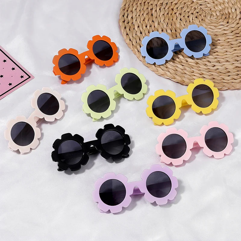 0-24 Months Baby Polarized Round Sun Flower Flexible Bendable Strap Newborn Infant