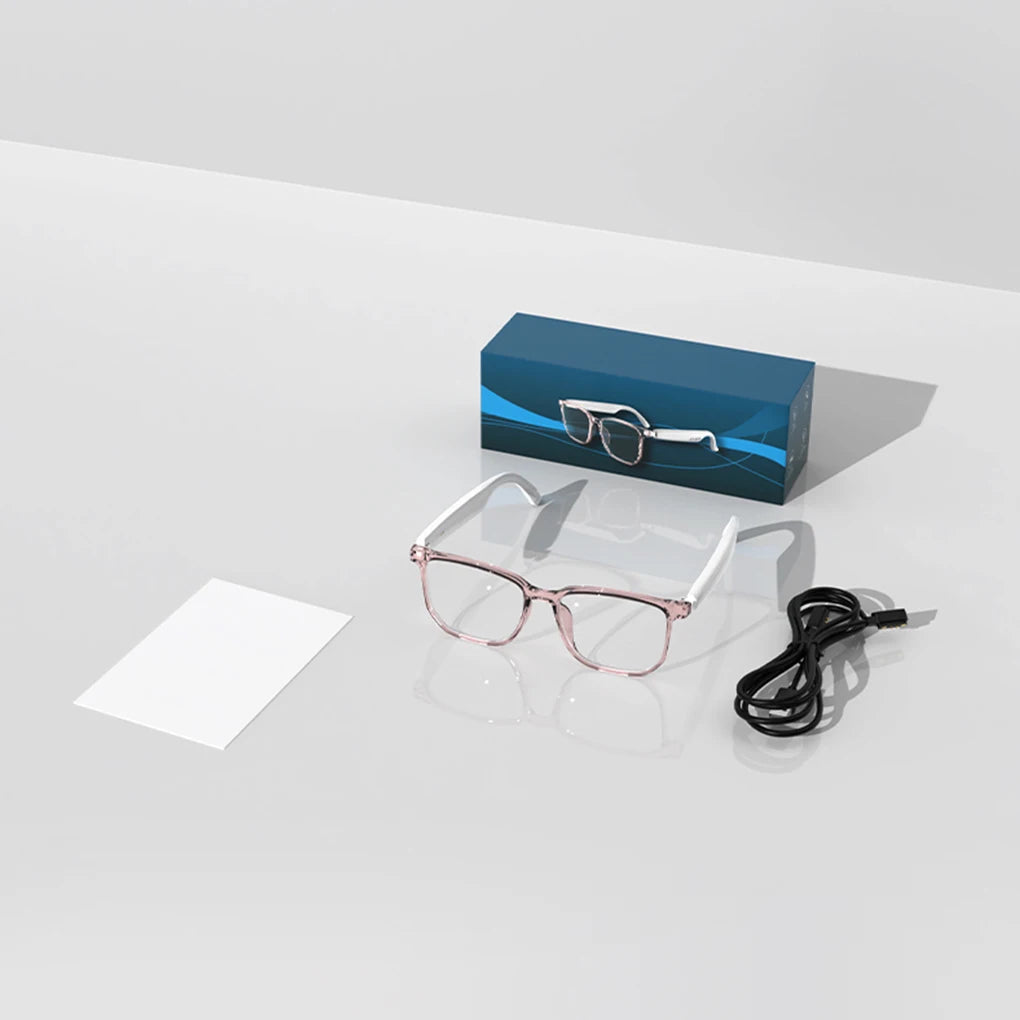 Ai Smart Glasses Unisex Smart Glasses Translator 144 Languages Real-time Translation Translation Bluetooth AI Translator Glasses Built-in Mic Speakers