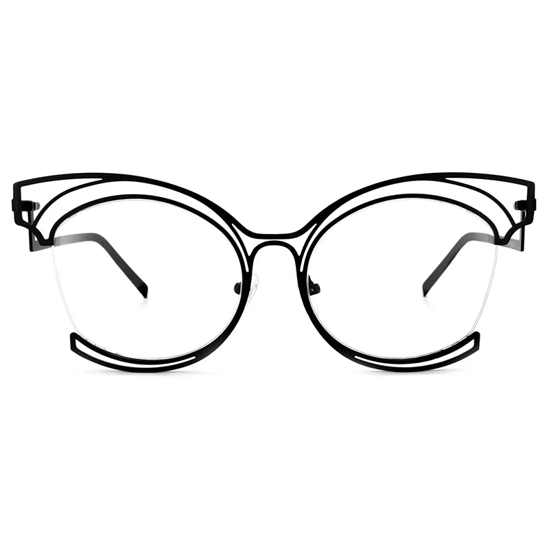 COMPUTER GLASSES / EXECUTIVE Luxury Irregularity Frame for Woman Anti Blue Reading Lens Ordinary Optics Eyeglasses