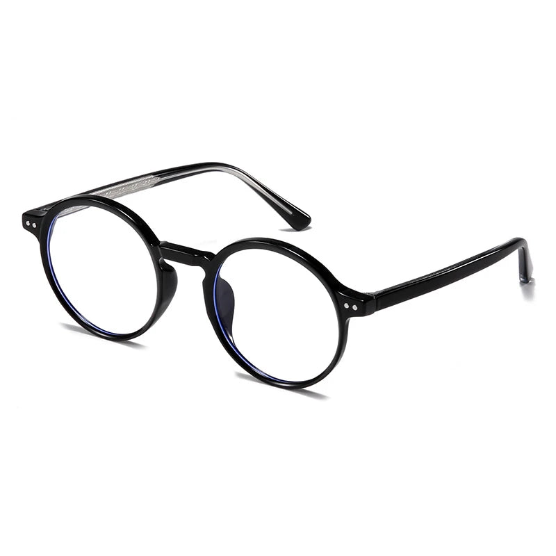 ANTI BLUE LIGHT Round Prescription Glasses For The Nearsighted Fashion TR90 Women Men Myopes Lunettes