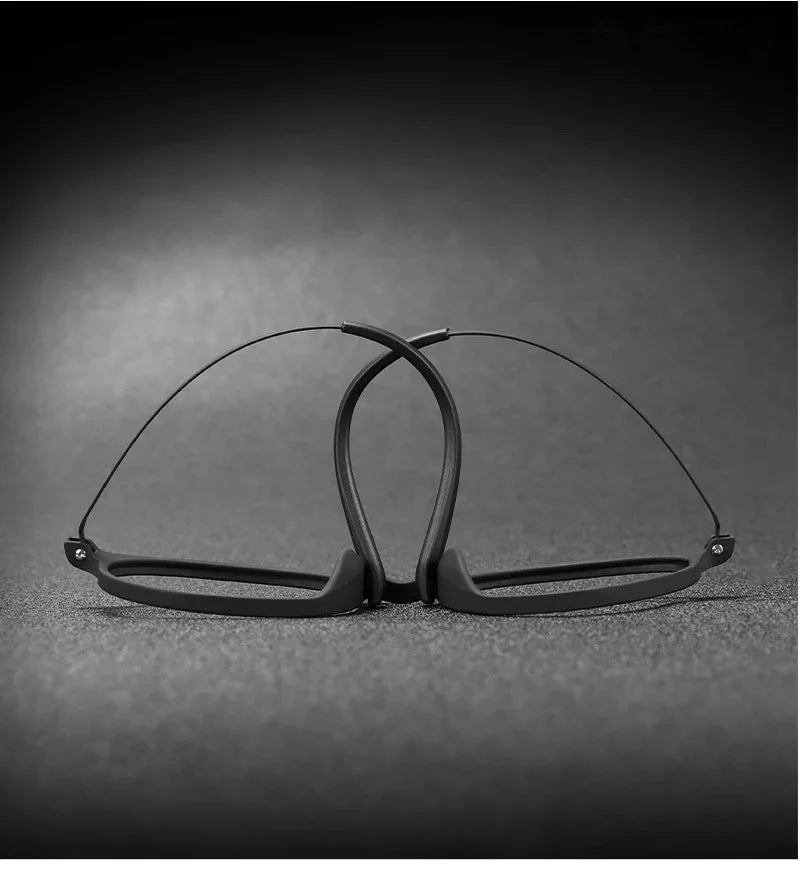 3050 Pure Titanium Round Frame Anti Blue Light Reading Glasses Men / Woman Computer Presbyopic Eyeglasses Magnifying Eyewear