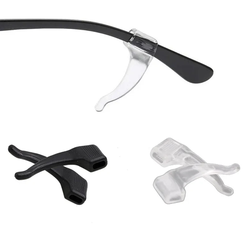 2/40pcs Silicone Ear Hook Anti-slip Glasses Leg Ear Sleeve Bracket Fastener Sunglasses Accessories Grip Anti-fall Eyewear Holder