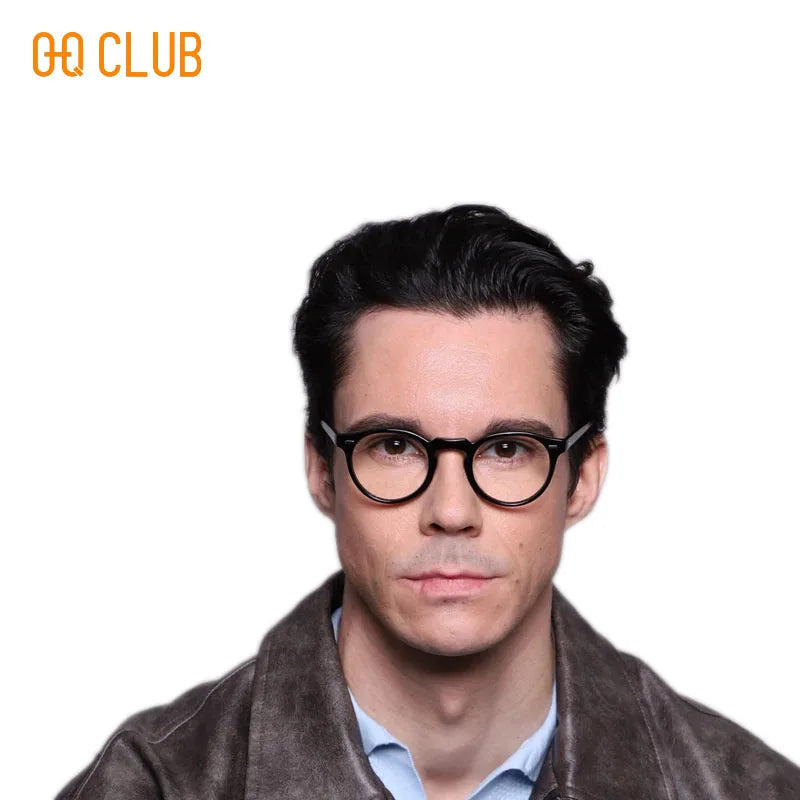 ANTI BLUE LIGHT Round Prescription Glasses Men's Eyeglasses Lunettes Myopia Lenses Eyepieces for Reading Glass Eyewear