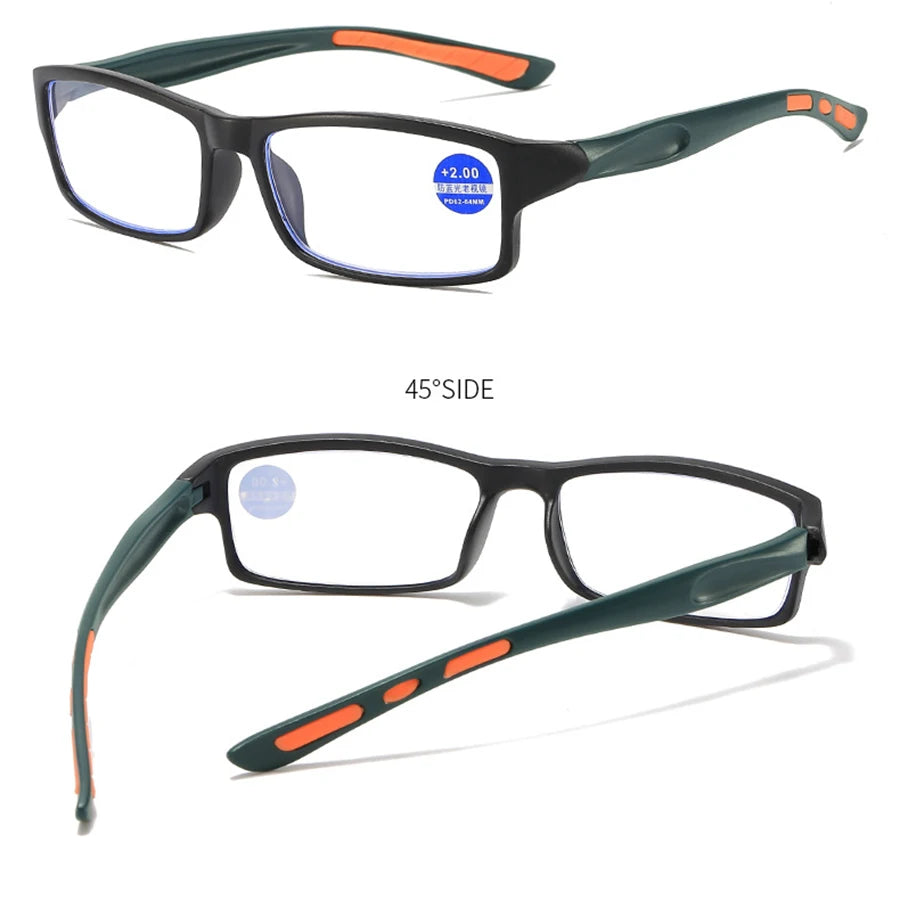 Reading Glasses Women Anti Blue Light Sports Eyeglasses Fashion Man Small Frame Presbyopia Hyperopia Eyewear+1.0+2.0+3.0+4.0